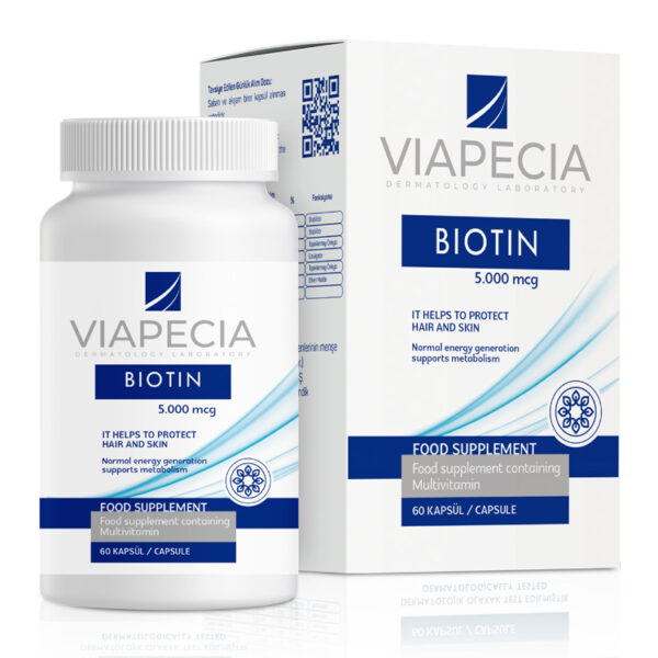 Viapecia Biotin 5000 Mcg 60 Kapsül