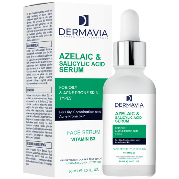 Dermavia Yağli Akne Eğilimli Cilt Tipleri İçin Yüz Serumu 30 ml