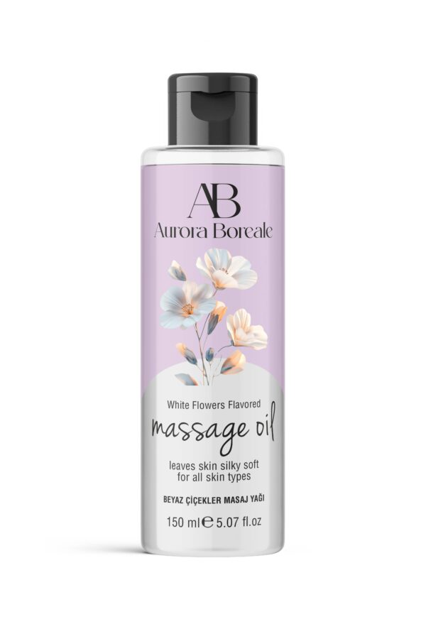Aurora Boreale Beyaz Çiçek Aromalı Masaj Yağı
